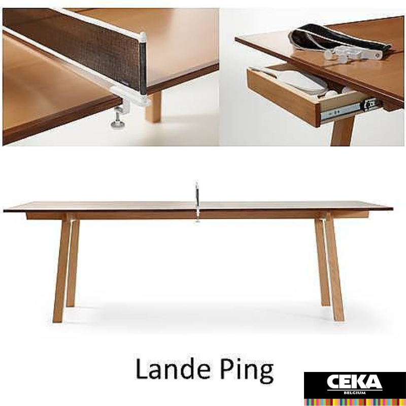 table réunion ping pong filet tiroir de rangement