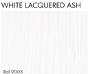 LACLASICA (STUA) wood finishes: White lacquered ash