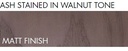 Finitions bois LACLASICA (STUA): Ash stained in walnut tone