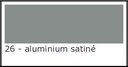 Desk trays (MDD): (26) Alimunium satin