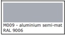 metaalkleur: (M009) Aluminium