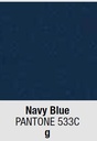 lacquer colour: (g) Navy Blue Pantone 533C