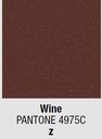 Couleur de laque: (Z) wine Pantone 4975C