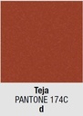 lacquer colour: (d) Teja Pantoe 174C