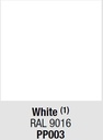 Polypropylene: (PP003) White RAL 9016