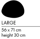 dimensions Eclipse: 56x71cm H 30cm