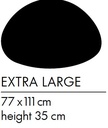 dimensions Eclipse: 77x111cm H 35cm