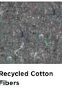 Coloris coque: Recycled cotton fibers