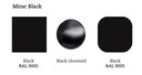 MIRAC finitions: MIRAC noir + crochets chromé noir