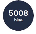 Metal finishes: RAL5008 Bleu