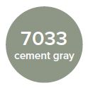 Metal finishes: RAL7033 Cement grey