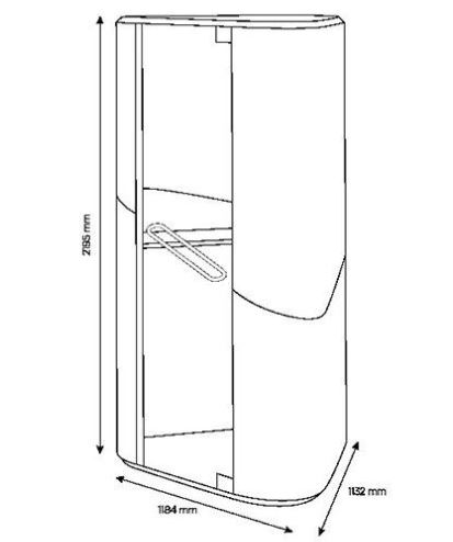 Cabine acoustique , 1184x1092x2217