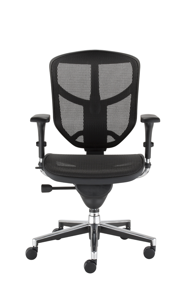 Chaise de bureau assise-dossier résille  