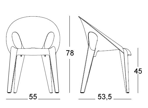 BELL CHAIR (recyclée et empilable) vendues par 12