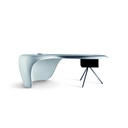 Bureau de direction UNO (Nuage blanc brillant (K101), (MAL) Aluminium)