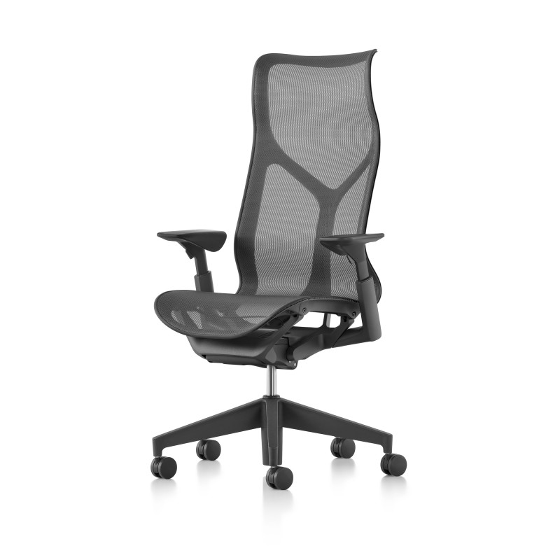 Herman Miller Cosm - Dossier haut Graphite - Accoudoirs réglables