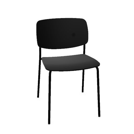 ARYN Chaise avec piètement à 4 pieds