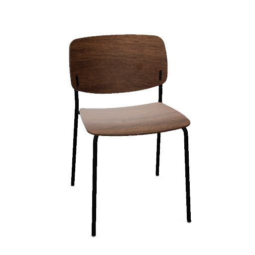 ARYN WOOD Chair with 4 leg frame (wooden seat & back)