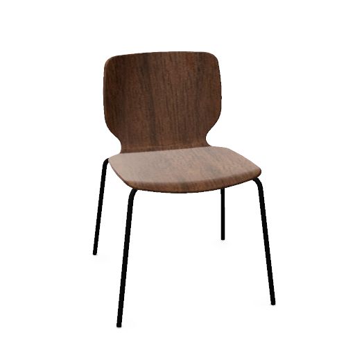 NIM Chair with 4 leg frame (wooden shell)