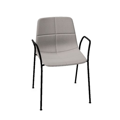 VARYA TAPIZ armchair 4 legs (stackable)