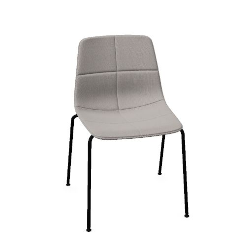 VARYA TAPIZ chair with 4 leg base (stackable)