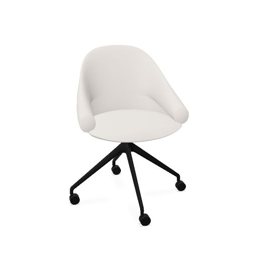 fauteuil avec base pivotante sur roulettes