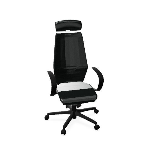 Swivel chair - with armrests, with headrest adjustable