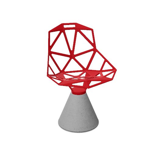Chair_One, base en béton