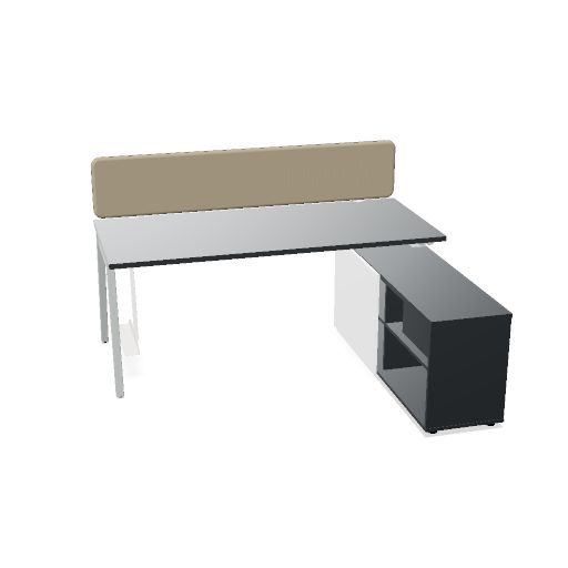 BOM21, DESK WITHOUT HEIGHT ADJUSTMENT, 1800x1600x740