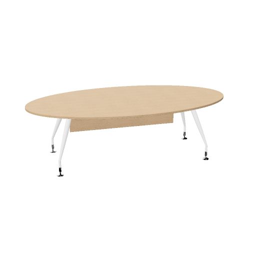 table réunion ovale L. 250  H. 75  P. 125 