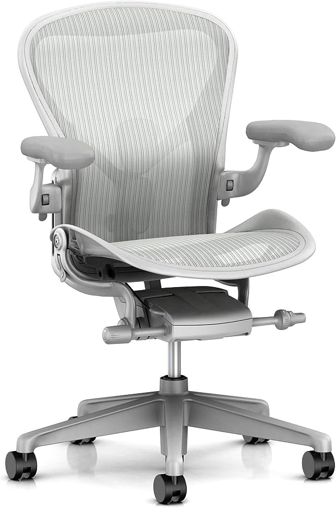 Herman Miller Aeron Remastered standaard bureaustoel Maat B Afwerking: Mineraal