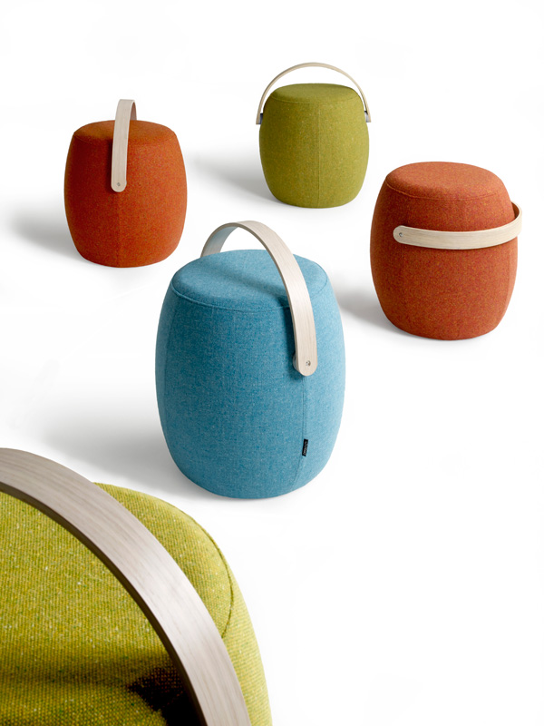 Pouf Carry On -wood