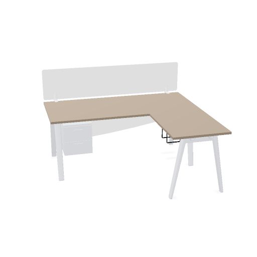 Table de bureau L. 180  H. 74  P. 80 