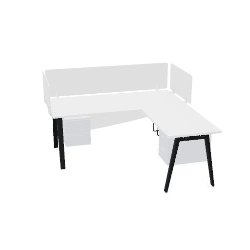 Table de bureau L. 180  H. 74  P. 80 