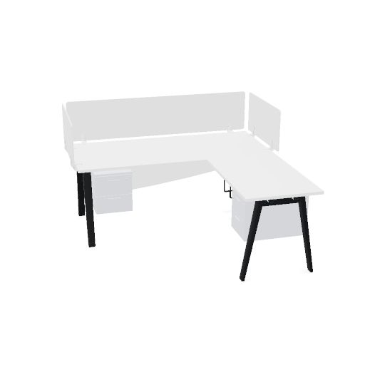 desk W. 180  H. 74  D. 80 