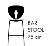 Globus bar stool polypro by Jesùs Gasca