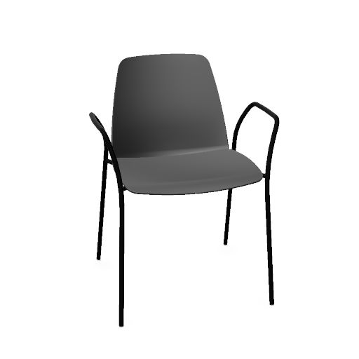 UNNIA Fauteuil avec piètement à 4 pieds