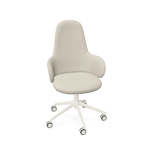 LAN Chaise de bureau dossier haut  à roulettes