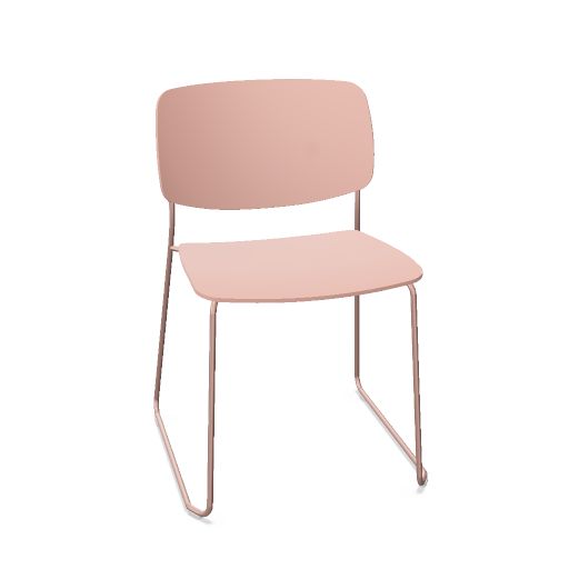 ARYN Chaise avec piètement traineau