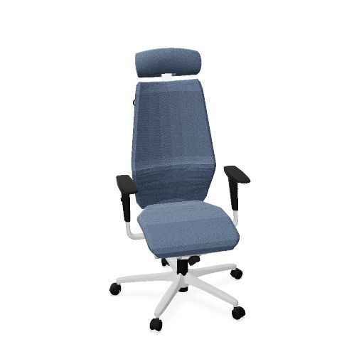 Swivel chair - with armrests, with headrest adjustable