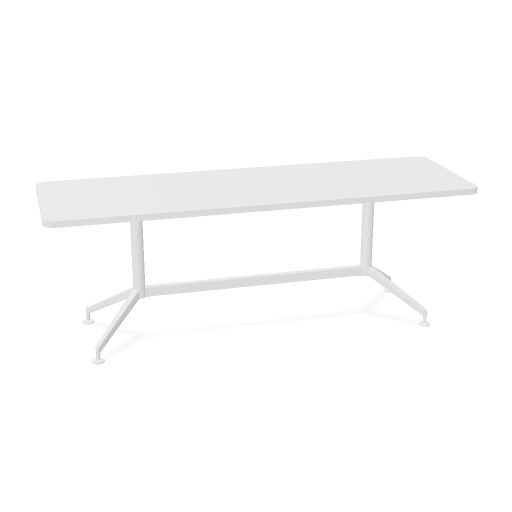 DRONE OPERATIVE - TABLE RÉUNION RECTANGULAIRE, COINS ARRONDIS 210 x 67 x h:74,4 cm