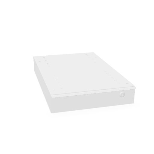 Under top metallic drawer W. 32,5  H. 7,2  D. 52,5 