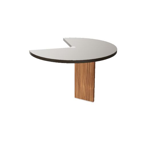 End meeting element with leg W. 120  H. 75  D. 120 