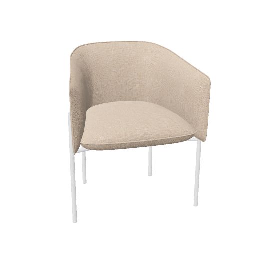 MARINA - CHAISE FIXE - 4 PIEDS MÉTALLIQUES - G.3