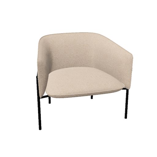MARINA - SILLÓN SIMPLE - 4 PIEDS MÉTALLIQUES - G.3