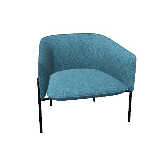 MARINA - SILLÓN SIMPLE - 4 PIEDS MÉTALLIQUES - G.3