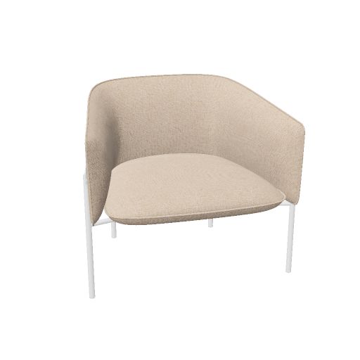 MARINA - SILLÓN SIMPLE - 4 PIEDS MÉTALLIQUES - G.3