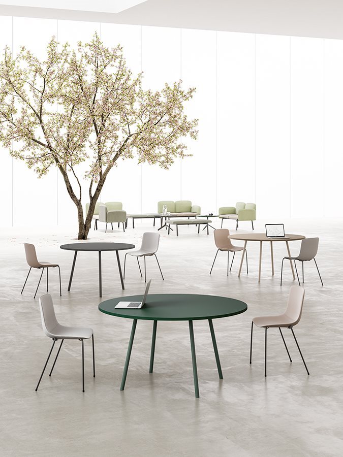 Table de réunion et tables haute KNOT DV821
