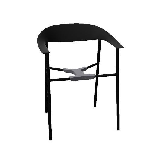 ARUM Fauteuil avec piètement à 4 pieds