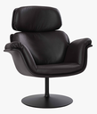 Fauteuil lounge TULIP F 550 cuir elmosoft